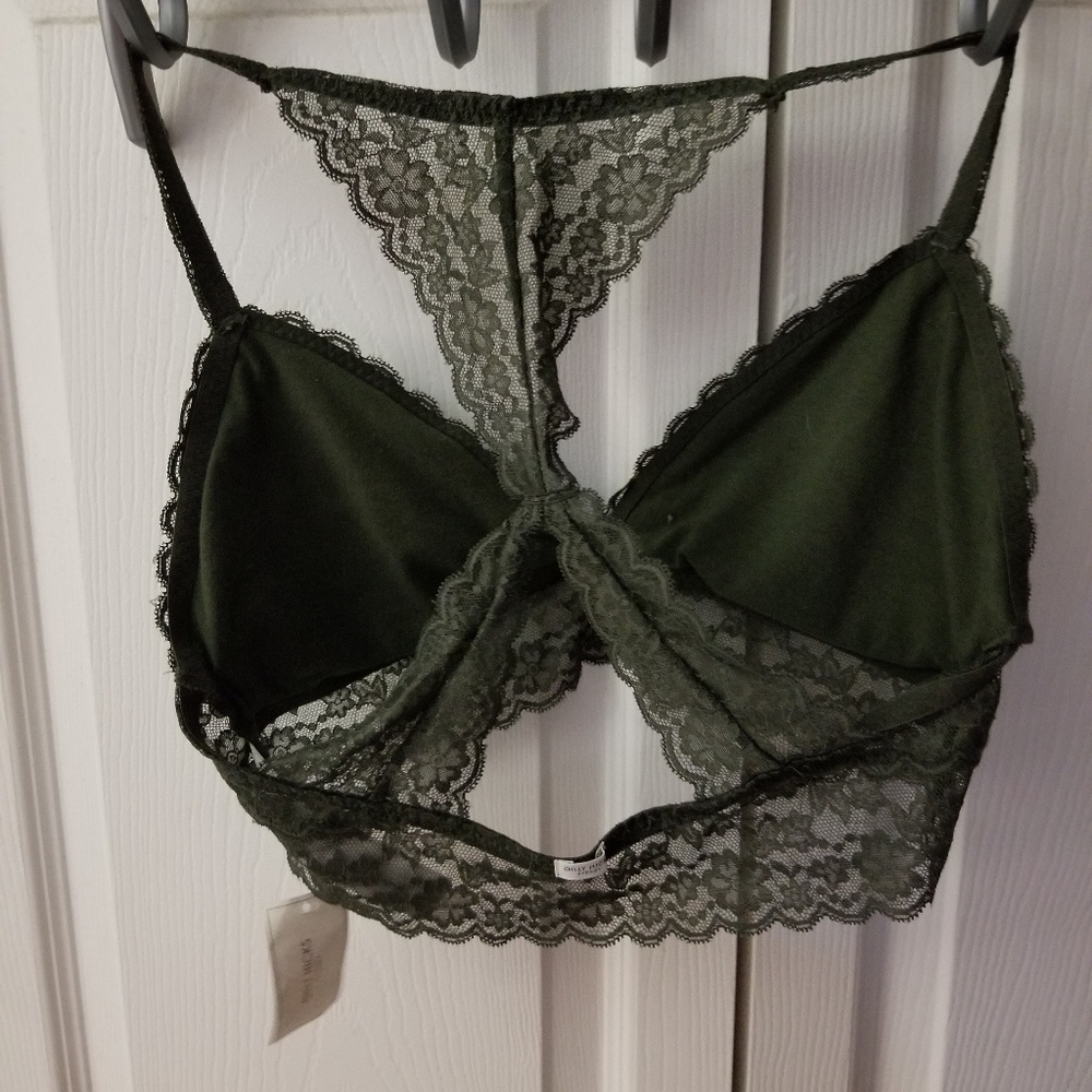 Navy green bralette american eagle